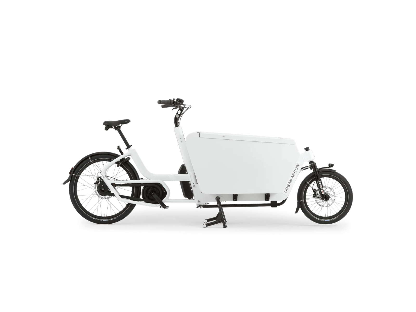 Urban Arrow Cargo L in white with aluminium box